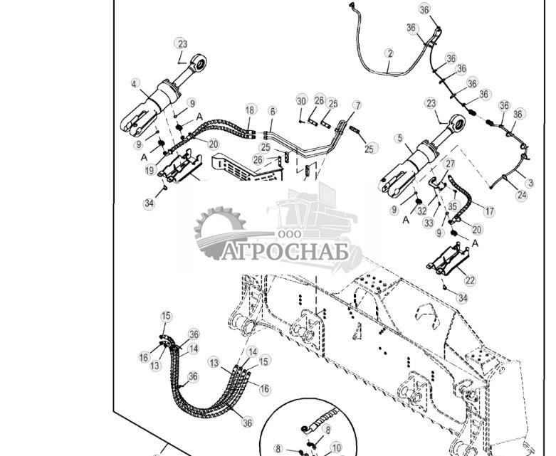 Комплект внешних трубопроводов наклона с электроприводом - ST806594 307.jpg